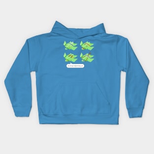 Origami ninja turtles Kids Hoodie